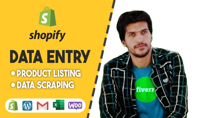 Gig Preview - Do shopify products entry and listing shopify products