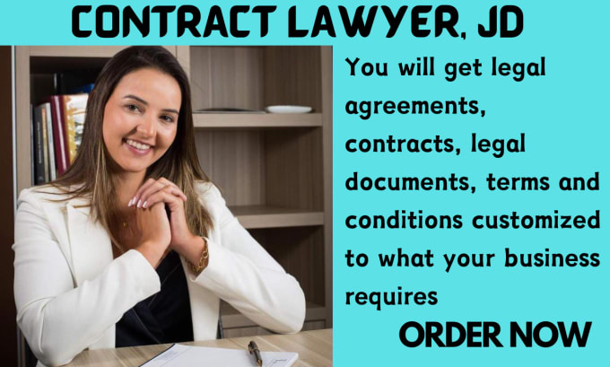 Gig Preview - Write or review legal contracts and agreements law attorney