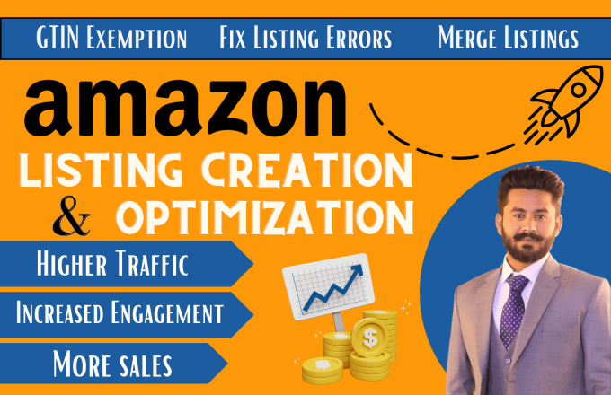 Gig Preview - Set up amazon product listing, description with SEO amazon listing optimization