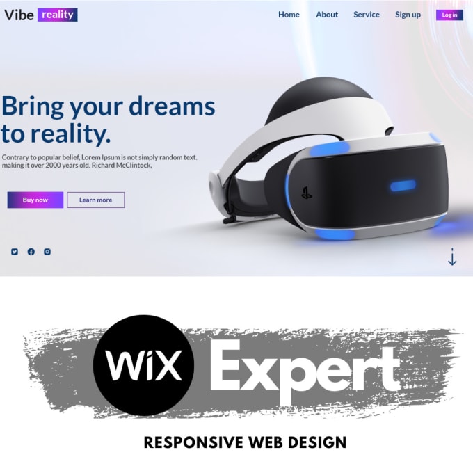 Gig Preview - Create a modern and responsive website using wix cms