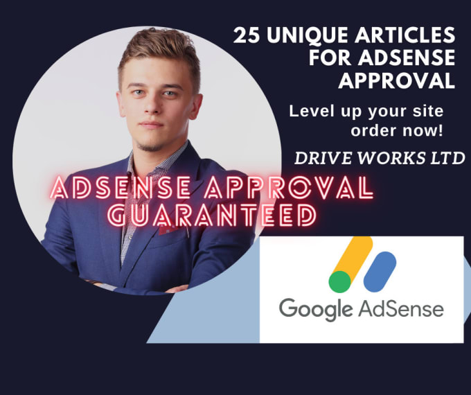 Gig Preview - Provide 25 unique articles for google adsense approval