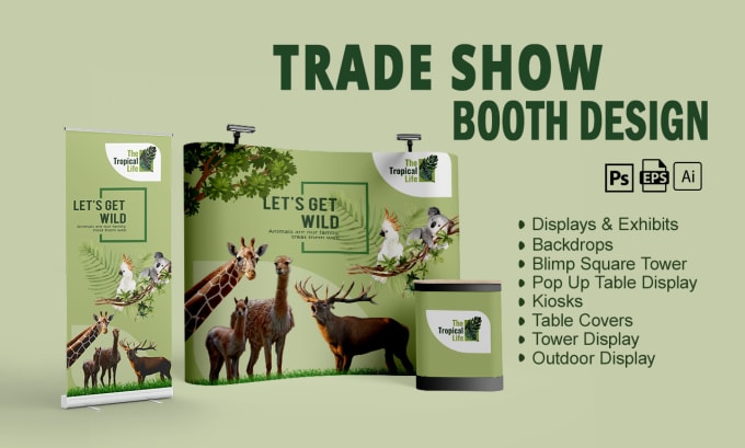 Gig Preview - Design exhibition booth,trade show backdrop,retractable banner