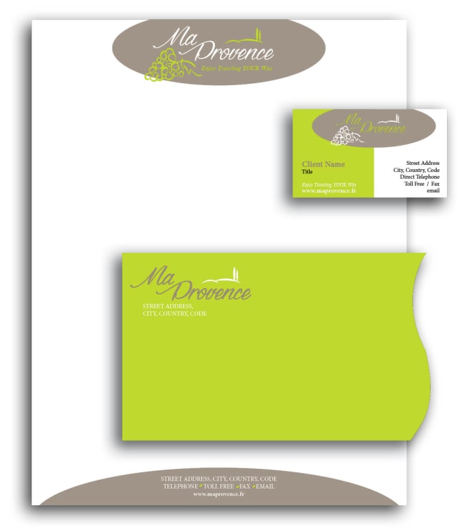 Gig Preview - Make modern tourism stationery design