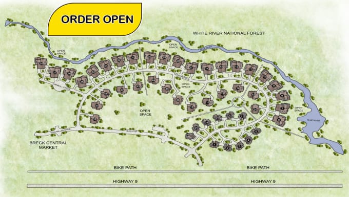 Gig Preview - Render site plan, plat map, campground, residential map