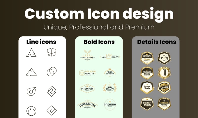 Gig Preview - Do custom line art icons with premium quality