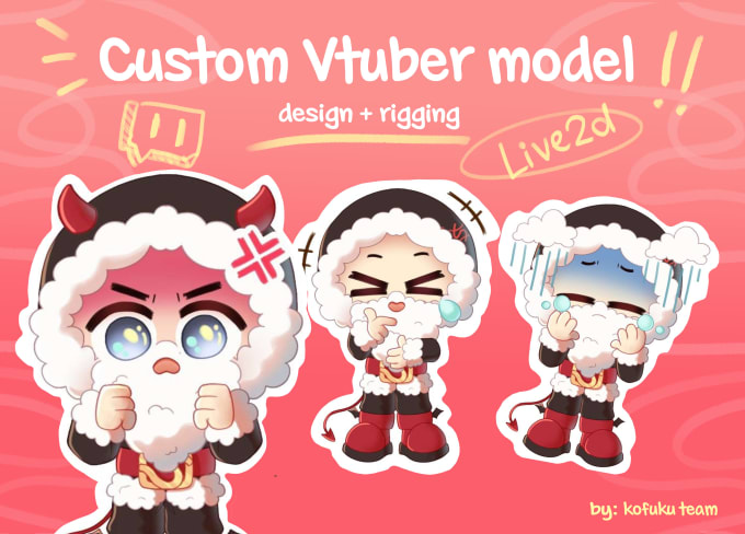 Gig Preview - Design amazing live2d vtuber models