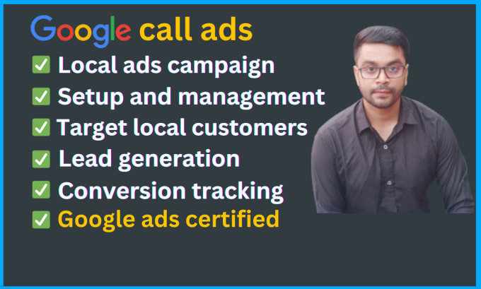 Gig Preview - Setup google call ads, local business ads, lead generation ads, ppc ads