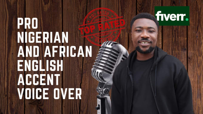 Gig Preview - Record an african accent voiceover professionally