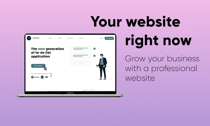 Gig Preview - Create a responsive front end landing page