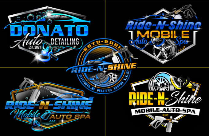 Gig Preview - Do automotive auto detailing pressure washing and car wash logo