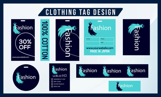 Gig Preview - Do create unique design clothing labels and hang tags for you