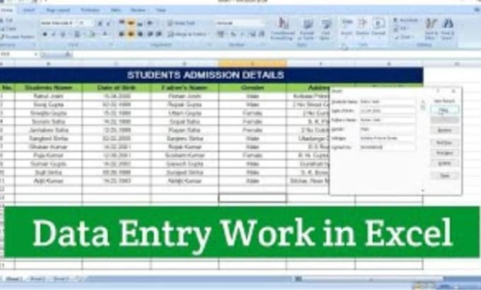 Bestseller - create a data entry sheet