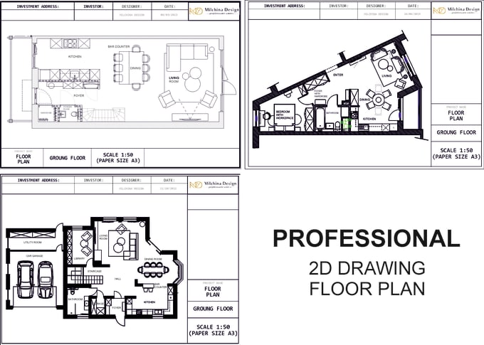 Gig Preview - Create a 2d floor plan design