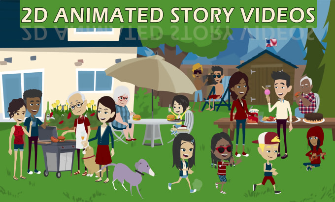 Gig Preview - Make 2d animated story for the youtube channel