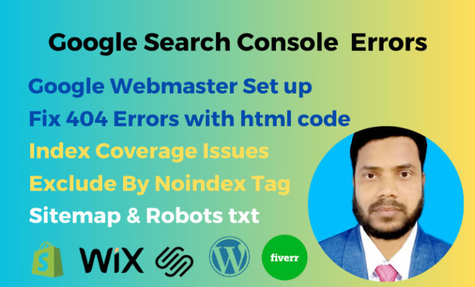 Gig Preview - Fix your google search console errors and resolve index coverage issues