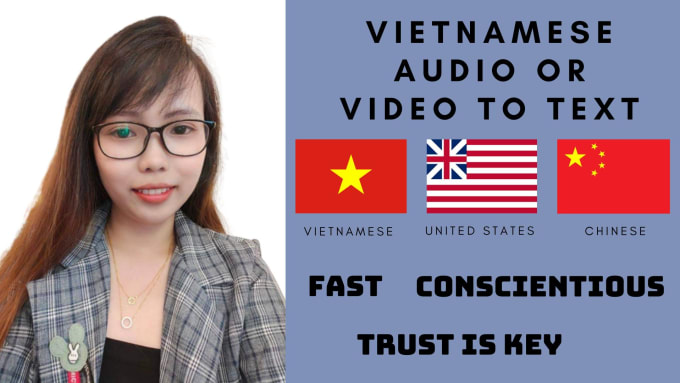 Gig Preview - Transcribe your vietnamese audio or video