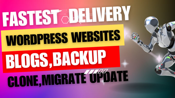 Gig Preview - Backup, clone, migrate, and update wordpress website or blog