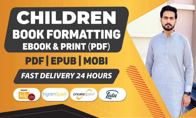 Gig Preview - Do children book formatting, KDP formatting and paperback formatting