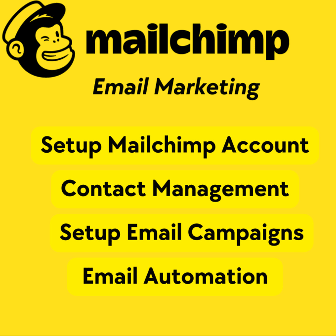 Gig Preview - Be your mailchimp email marketing expert