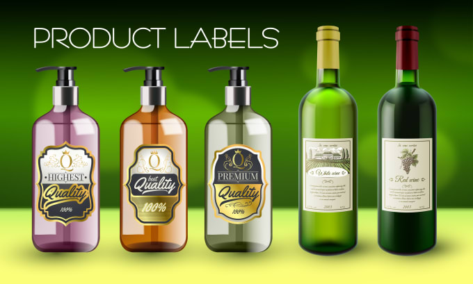 Gig Preview - Design labels for your business products