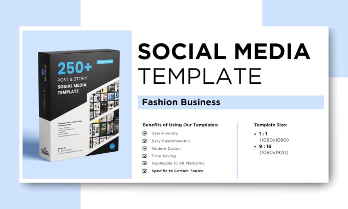 Gig Preview - Sell 250 canva templates for fashion business social media