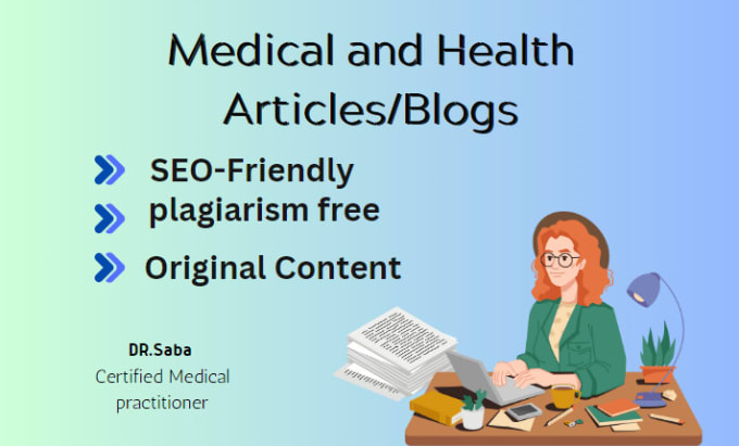 Gig Preview - Write medical and health articles or blog posts