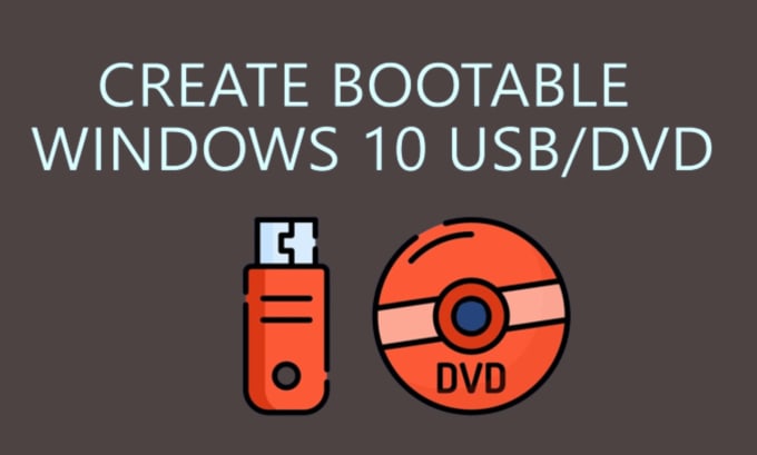 Gig Preview - Create windows 10 bootable usb dvd for install windows