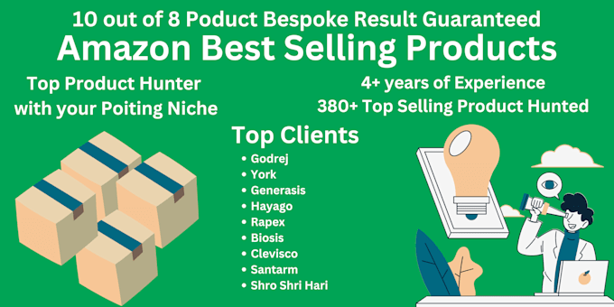 Gig Preview - Find best amazon product that sells 500 units per month