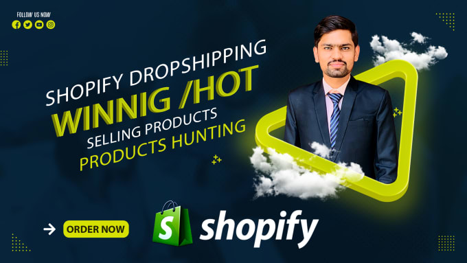 Gig Preview - Do shopify dropshipping winning products hunting