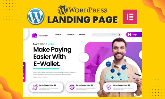 Gig Preview - Build wordpress landing page or elementor landing page in 12 hours