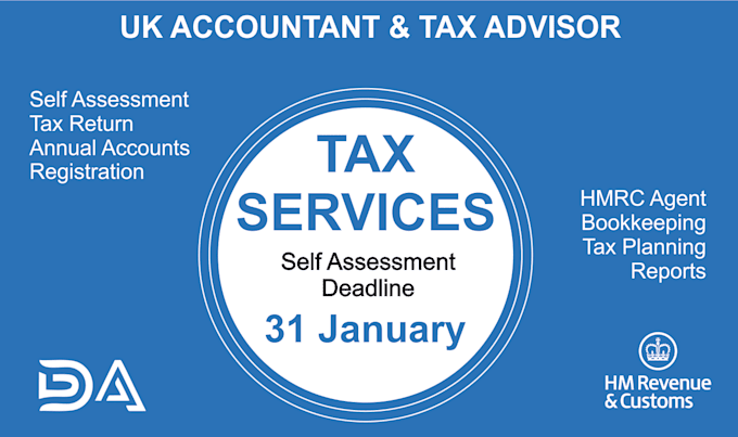 Gig Preview - Prepare and submit your UK self assessment tax return