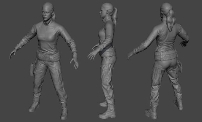 Gig Preview - Sculpt stylized game character 3d wargaming 3d warharmer for 3d printing