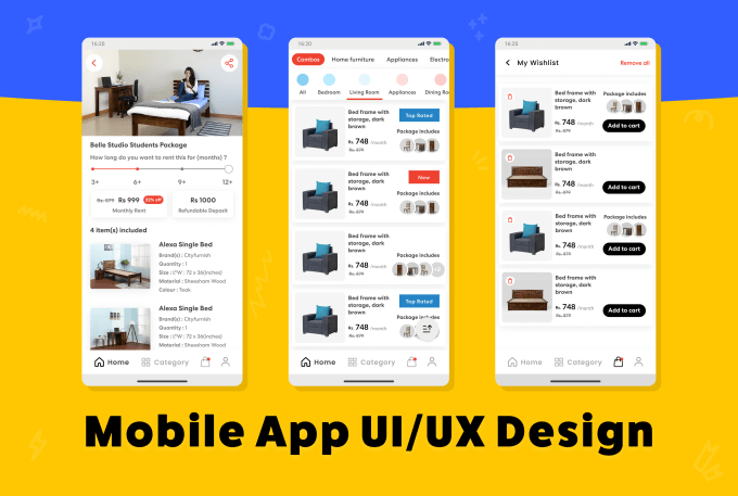 Gig Preview - Create custom UI UX mobile app design in figma