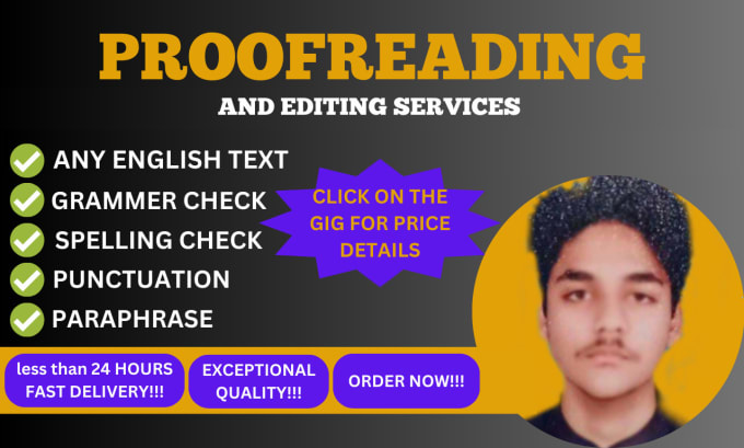 Gig Preview - Proofread and edit any type of english writing including ai or chatgpt