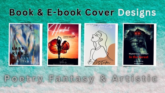 Gig Preview - Design  poetry, romance, and fantasy for book covers