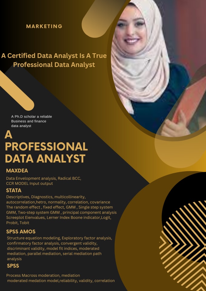 Gig Preview - Do professional data analysis in max dea