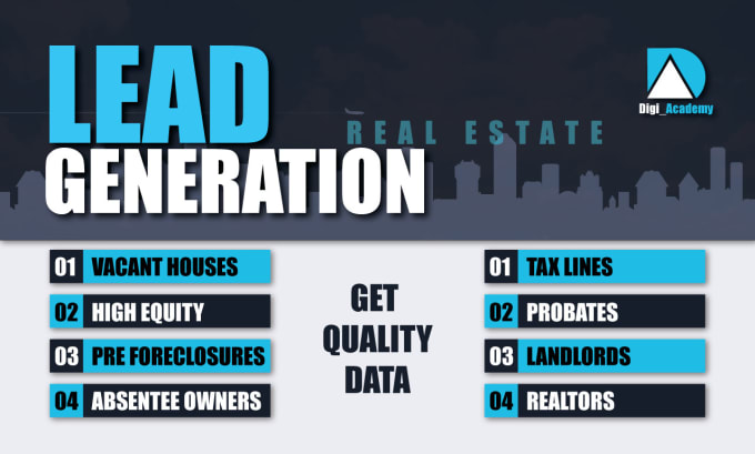 Gig Preview - Provide all type of real estate lead generation with skip tracing