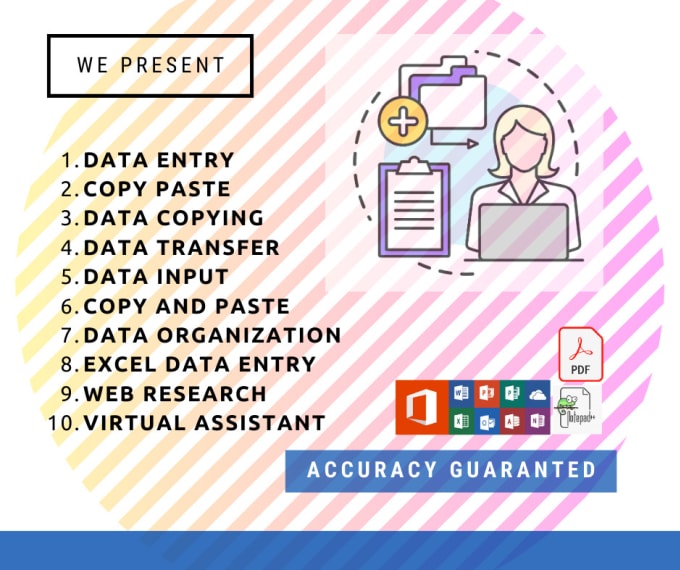 Gig Preview - Do accurate and efficient data entry work fast reliable and precise service