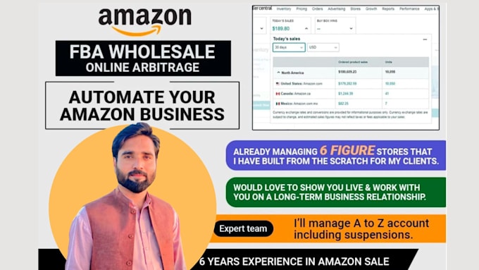 Bestseller - fully automate your amazon fba wholesale  amazon VA as dropshipping store