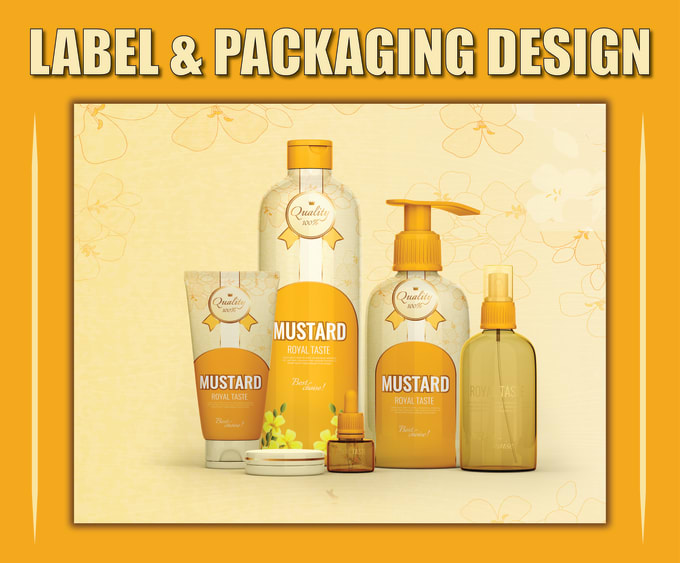 Gig Preview - Do modern product label design and cosmetic label design