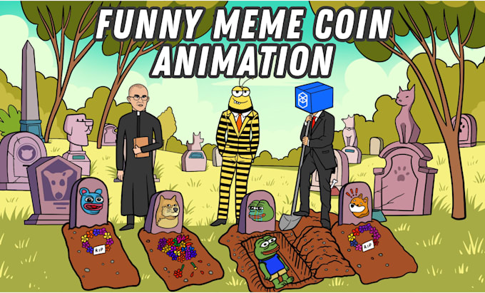 Gig Preview - Make 2d cartoon animation video for meme coin art