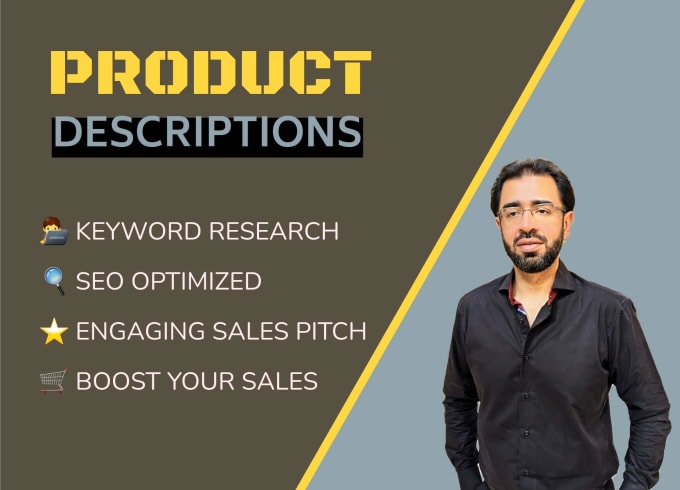 Gig Preview - Write a SEO optimized product description that will boost your conversion rates