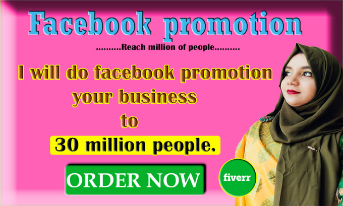 Gig Preview - Do facebook promotion your business to 30 million people