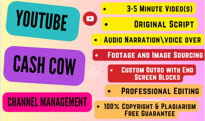 Gig Preview - Make 5 minutes youtube cash cow video, treading automation video