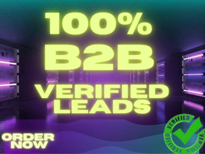 Gig Preview - Provide verified leads for your targeted industry