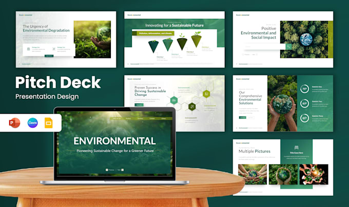 Gig Preview - Create presentation design in google slides and canva