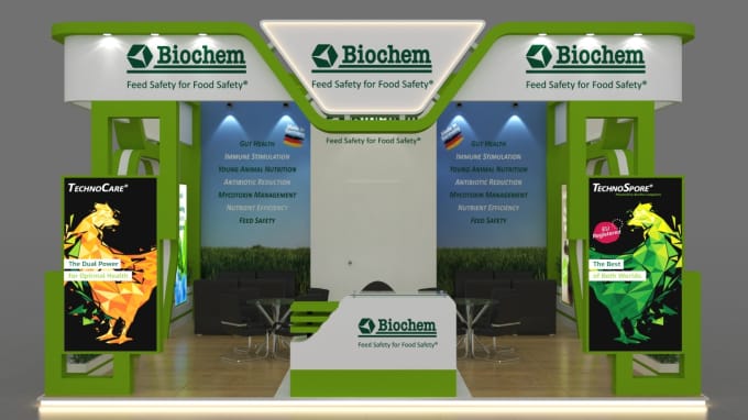 Gig Preview - Create 3d exhibition stall, stand and kiosk design for events