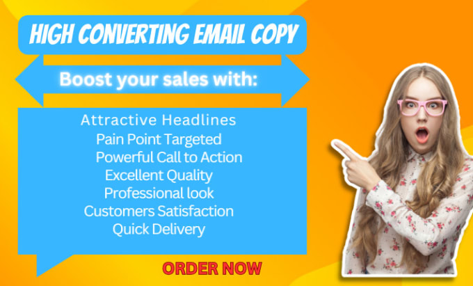 Gig Preview - Write effective email marketing copy