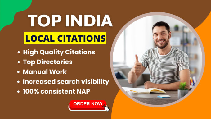 Gig Preview - Do top 350 india local citations and directory submission