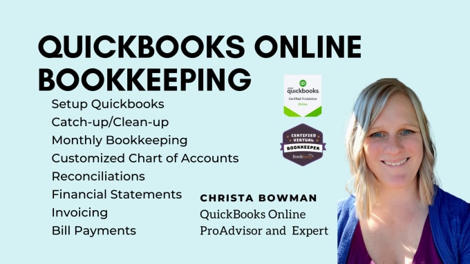 Gig Preview - Be your quickbooks online bookkeeper